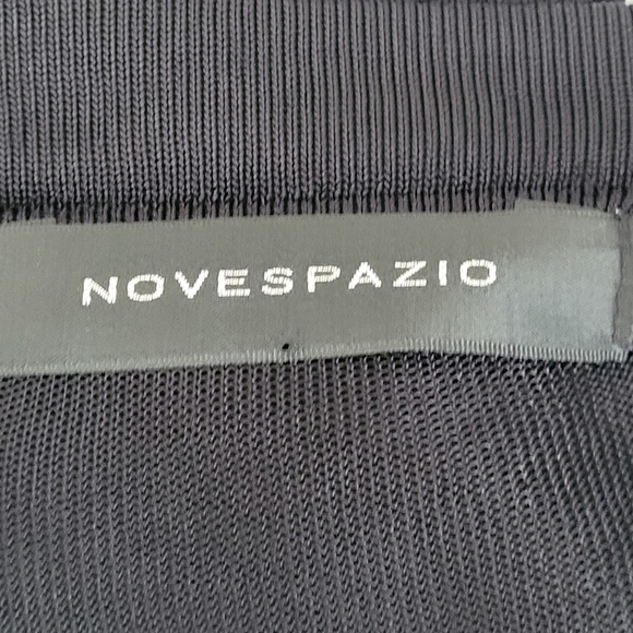 Novespazio Ladies Black Lightweight Cardigan Semi Sheer Midi Length V-Neck Class - Picture 5 of 6